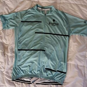 Bianchi Milano Cycling Jersey in Light Blue